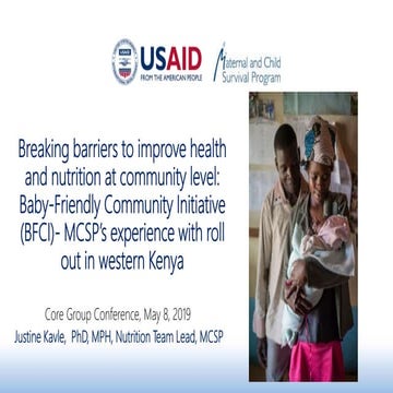 Presentation_Kavle - Breaking Barriers to Improve Health and Nutrition ...