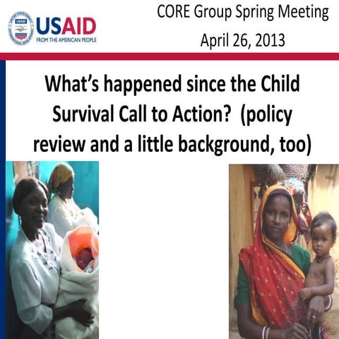 What Happened Since the Child Survival Call to Action_John Borazzo_4.26.13