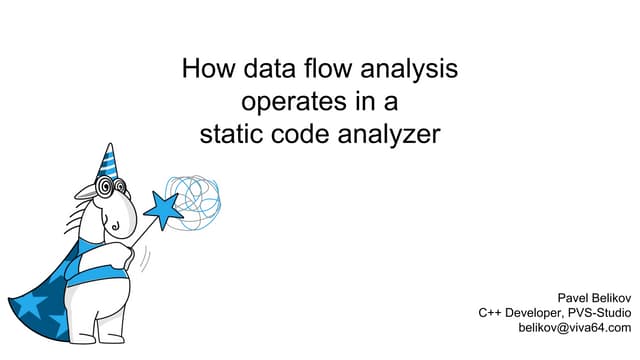 How Data Flow analysis works in a static code analyzer