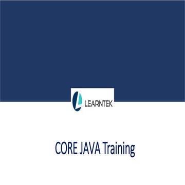 Core java | PPT