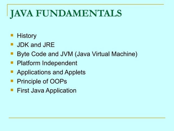 Introduction to Java Programming Language | PPT