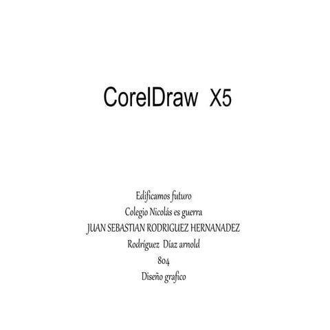Tarea N 15 Desarrollo de Corel Draw | PDF