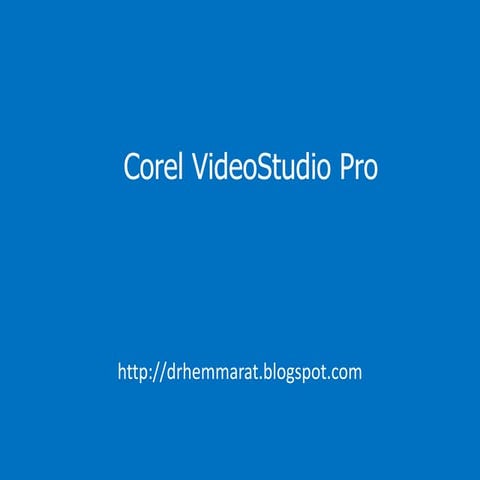 Corel video studio pro