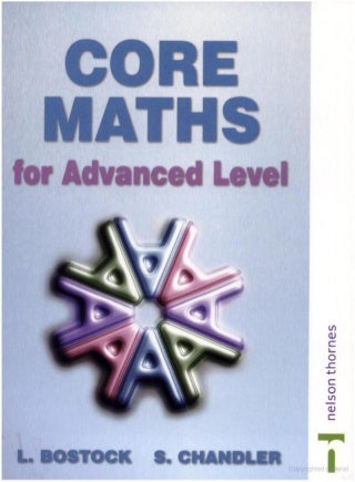 Core maths for a level 3rd edition by l.bostock, s.chandler