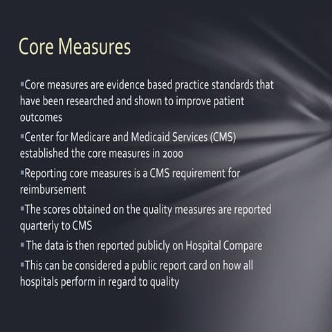 Core measures 