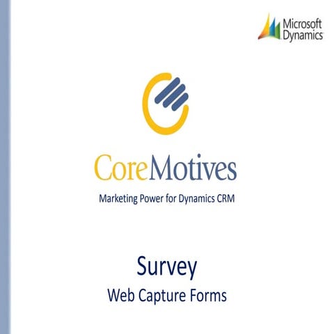 CoreMotives Surveys for Microsoft Dynamics CRM