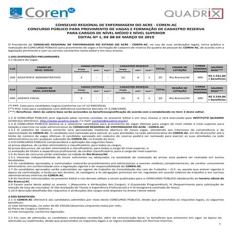 Coren ac concurso | PDF