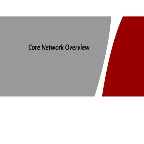 CS-Core Mobile Network (General) | PDF