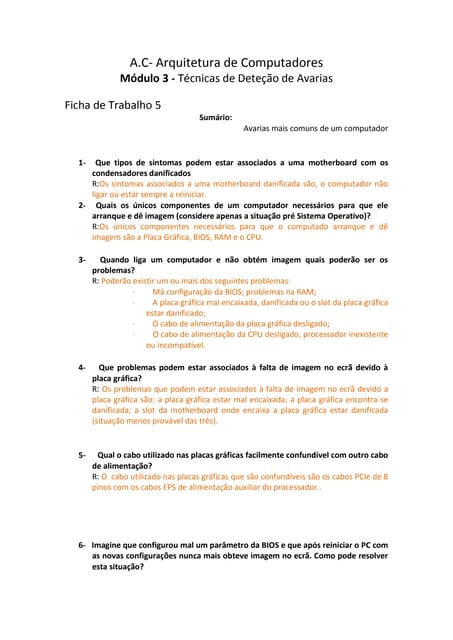 Coreção ficha 4 e 5