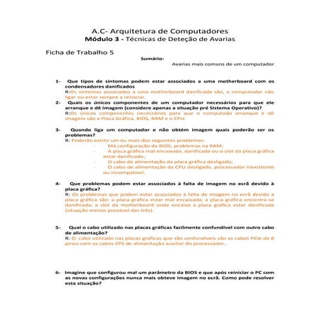 Coreção ficha 4 e 5