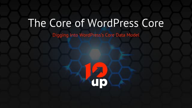 Core (Data Model) of WordPress Core