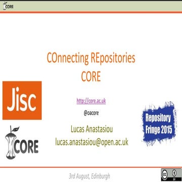 Core @ repositories fringe 2015