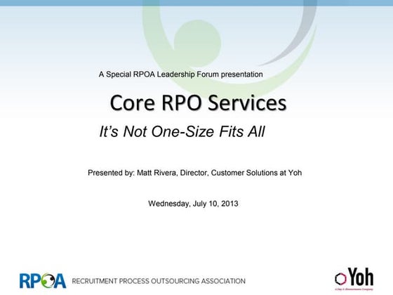 Rpo presentation | PPT