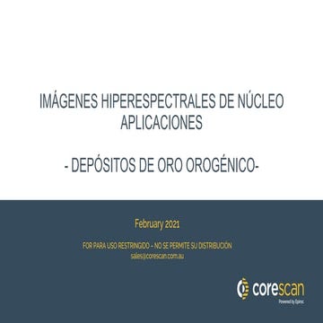 Caracterización espectral de tipos de alunita y silice en depósitos ...