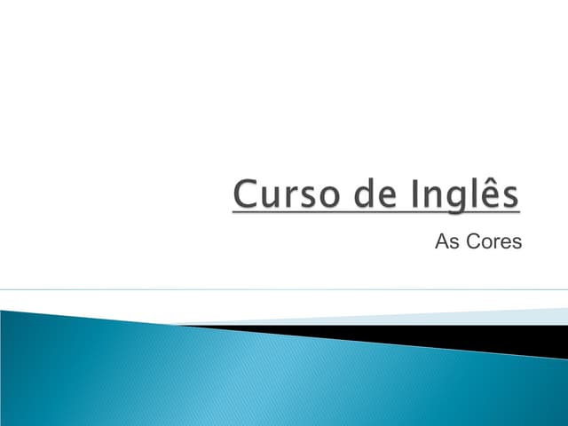 Cores em inglês