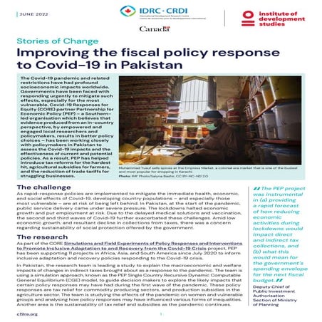 Improving the fiscal policy response to Covid-19 in Pakistan | PDF