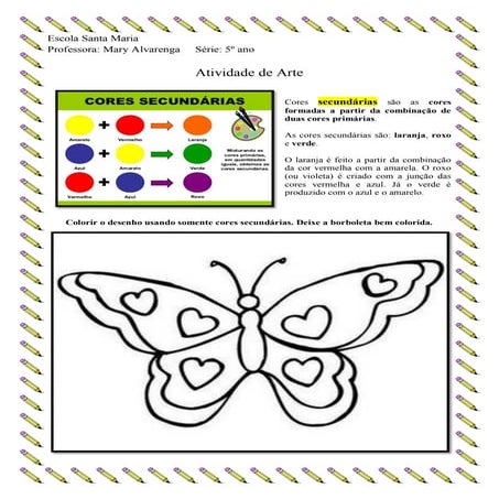 Desenho De Cores Primarias Atividades Com As Cores Primarias Para