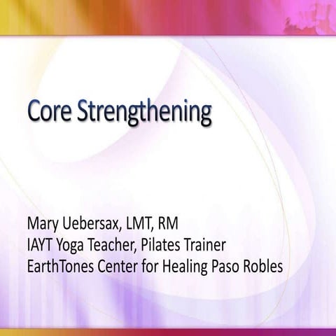 Core strengthening