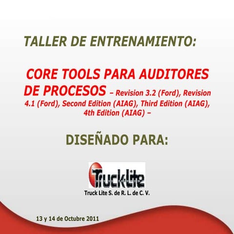 Core Tools Presentación.ppt