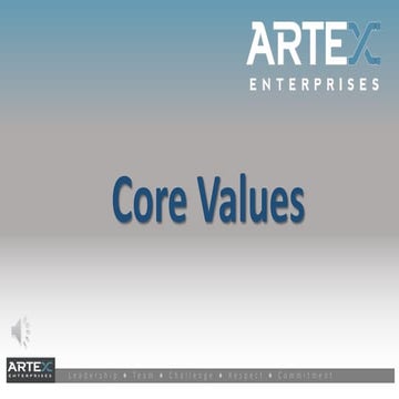 Artex Core Values