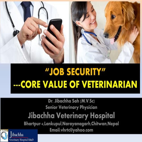 How to sale veterinary profession-Dr. Jibachha Sah | PDF