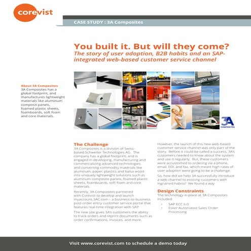 Corevist Case Study--3A Composites