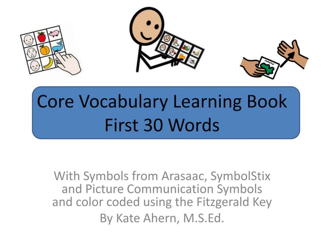 Core vocabulary learning book