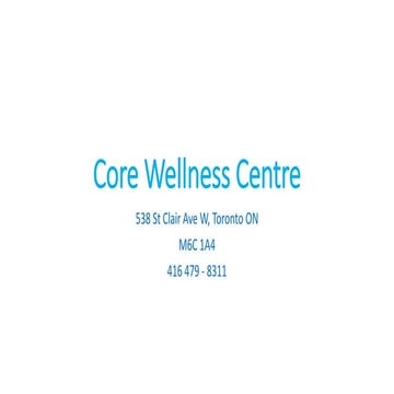 Core Wellness Centre