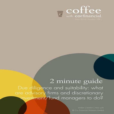 Due Diligence and Suitability