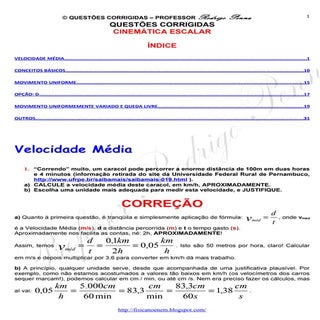 Questões Corrigidas, em Word: Cinem...