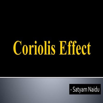 Coriolis effect