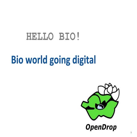 Bio world going digital, 27 March 2015, Ireland
