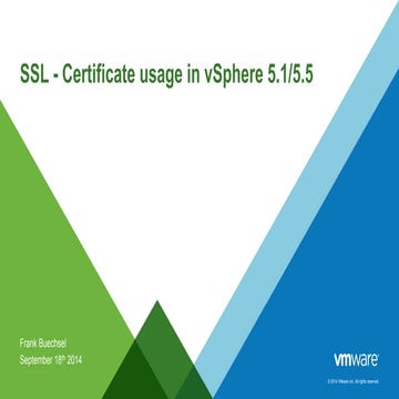 SSL deep dive vCenter Server 5.5