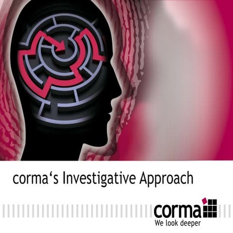 corma‘s Investigative Approach