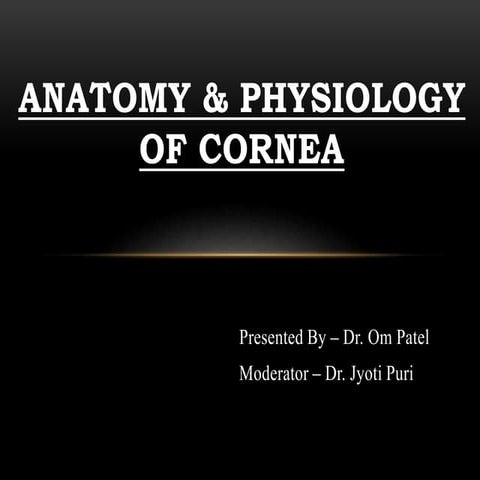 Corneal anatomy and physiology 2