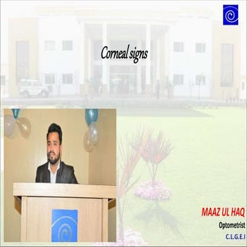 Corneal signs ppt
