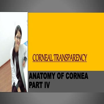 Corneal transparency