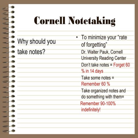 Cornell notetaking