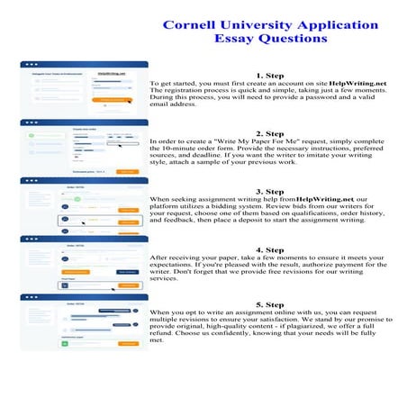 Cornell University Application Essay Questions
