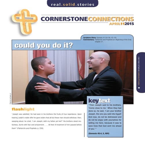 Lesson 2 Cornerstone Connections Sabbath School Second Quarter