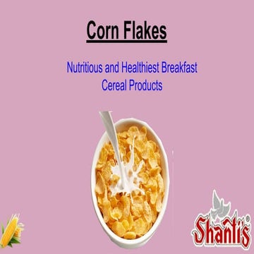 Corn flakes - a popular and healthy breakfast cereal products | PDF