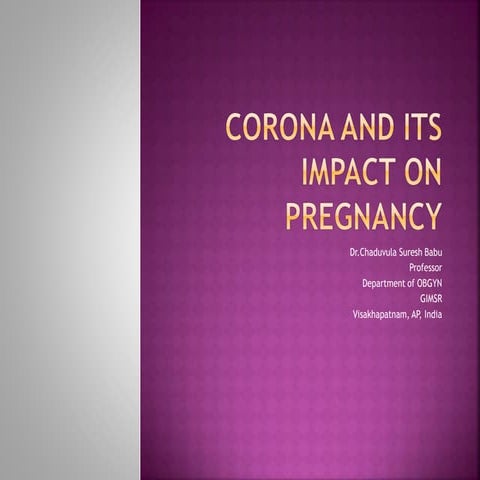 Corona and pregnancy