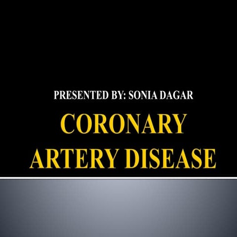 Coronary artery disease