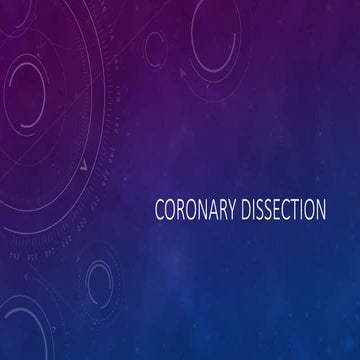 Coronary artery dissection