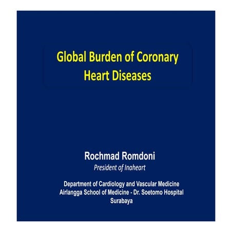 Global Burden of Coronary Heart Disease