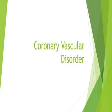 Coronary vascular disorder