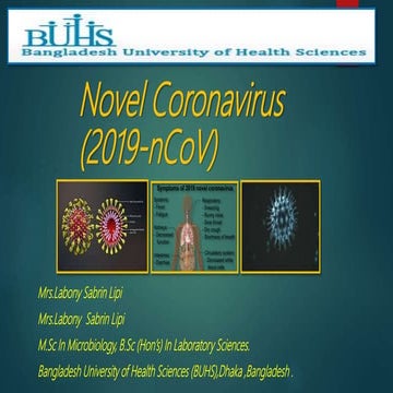 Coronavirus Disease (COVID- 19) | PPTX