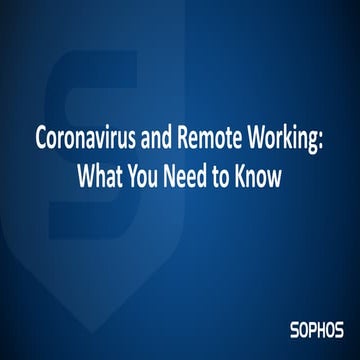 Remote Work Security | Remote Work Cybersecurity |Cyber Security | PPTX