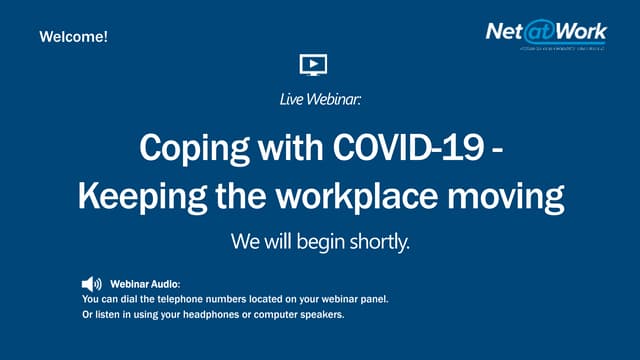 Sage 300 Webinar: Enabling Your Team to Work Remotely with the Impact from COVID-19 & FFCRA 