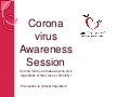 Corona virus awareness session